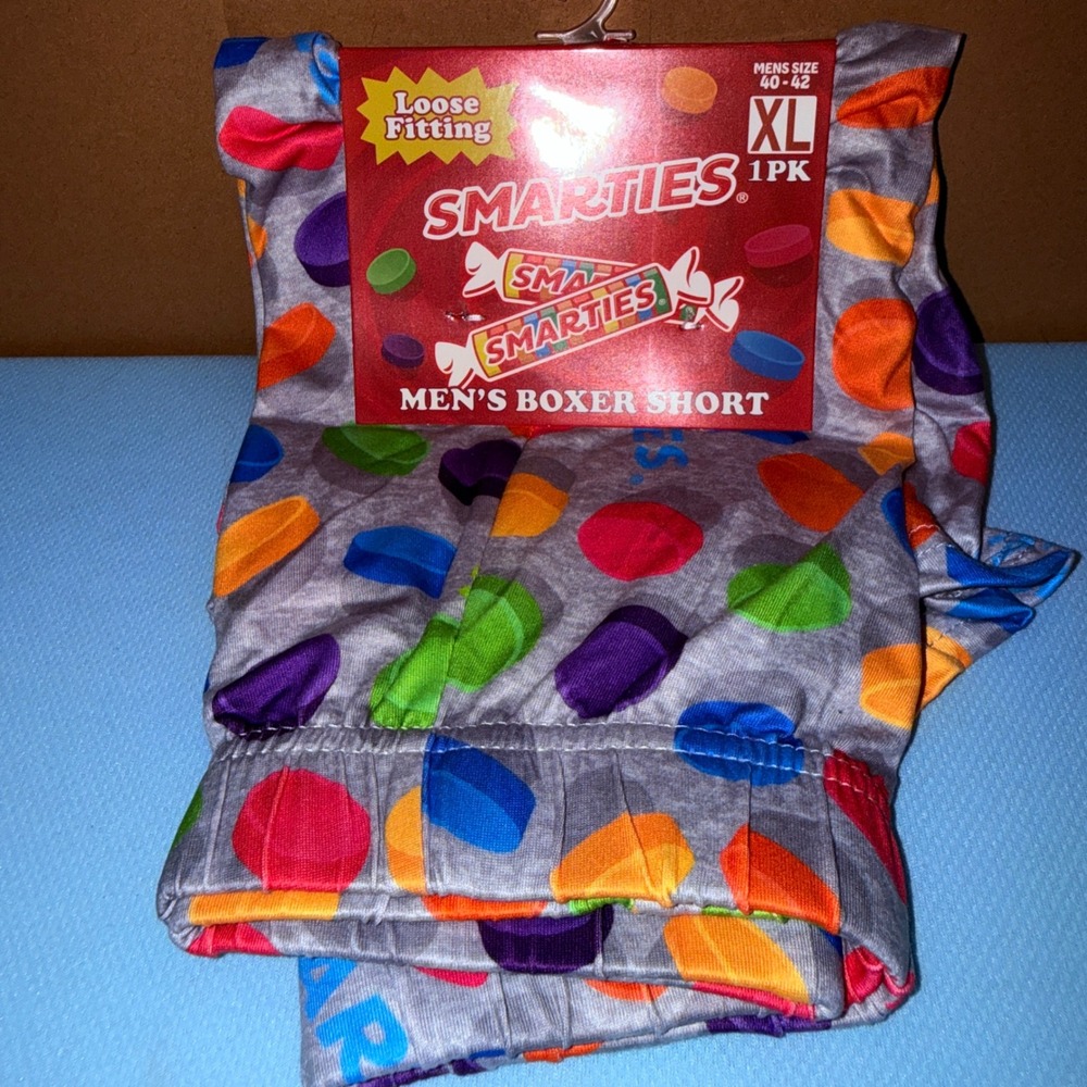 Smarties Candy Boxer Shorts Men XL NEW Loose Fit Multicolor Novelty Underwear
